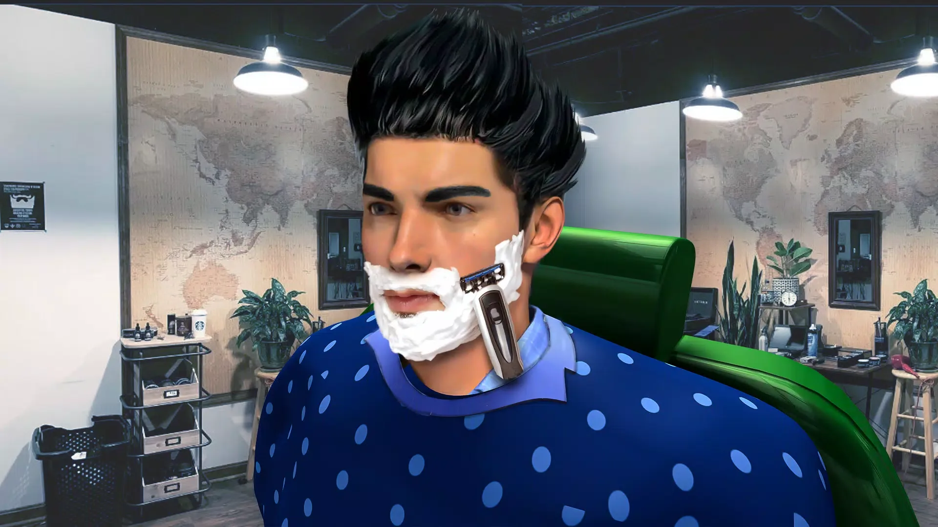 Barber Shop 3d Hair Cut Games screenshot 2