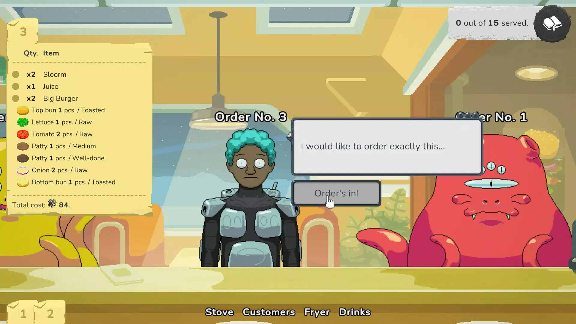 Galaxy Burger screenshot 2