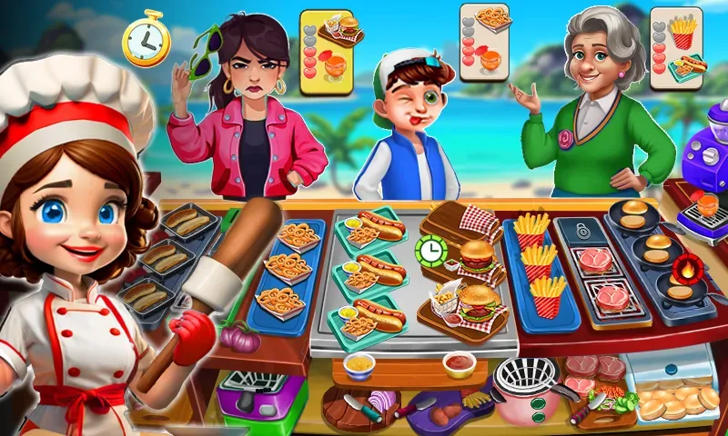 Chef's Kitchen Cooking Madness screenshot 1