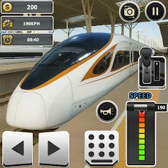 Railway Train Game Simulator icon