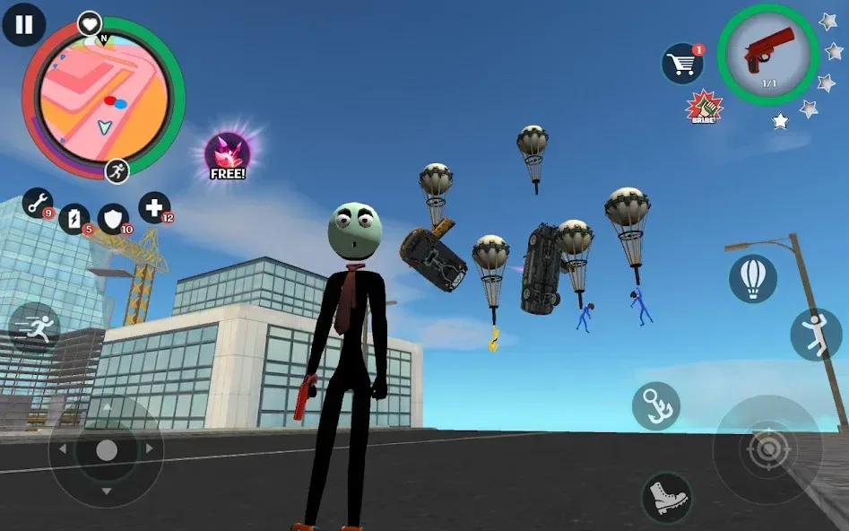 Stickman Rope Hero 2 screenshot 3