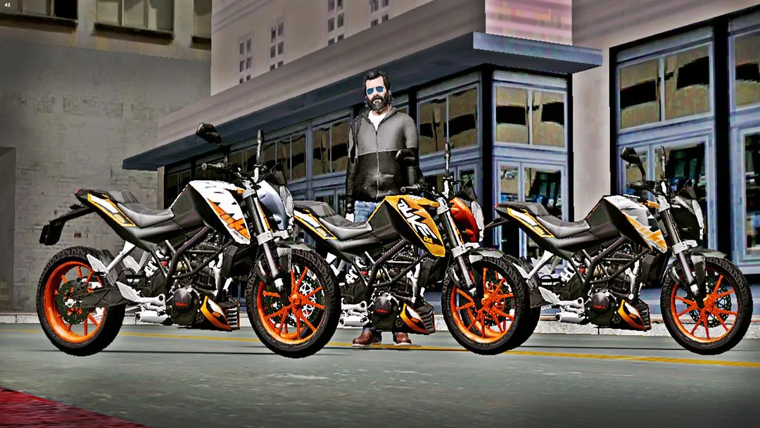 Ktm Bike Stunt & Race Game 3d screenshot 1