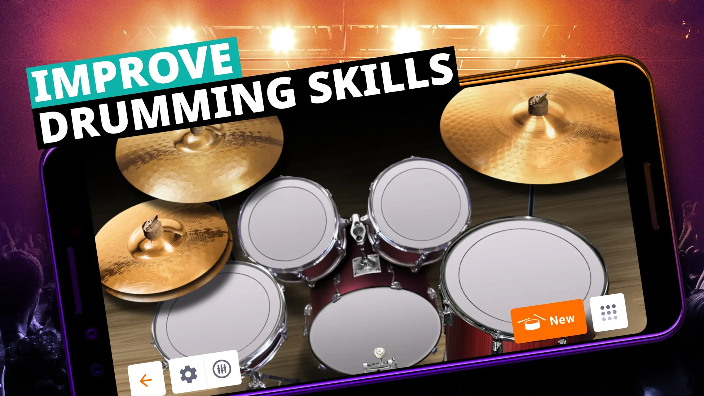 Drum Kit Music Games Simulator screenshot 4