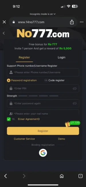 No777 screenshot 3