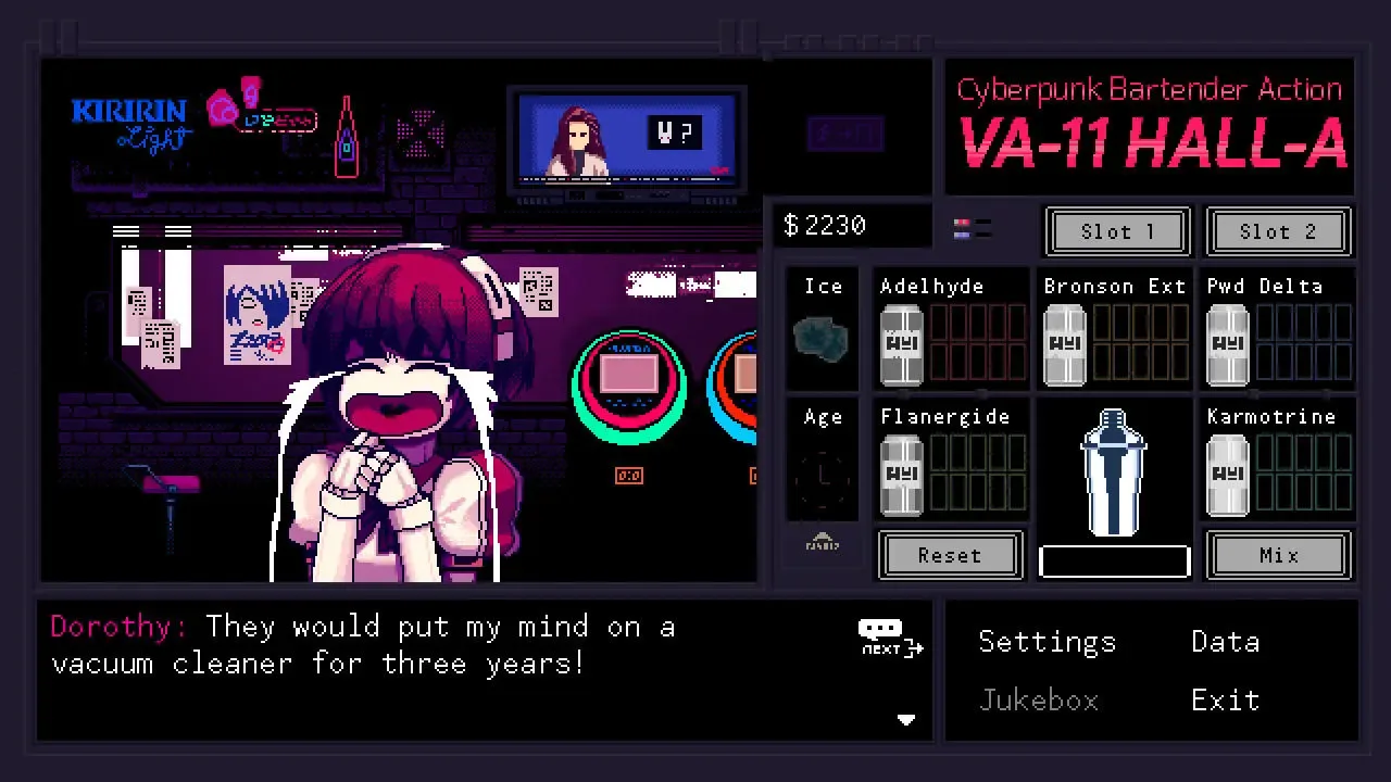 VA-11 Hall-A screenshot 1