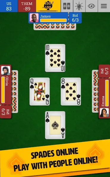 Spades Online: Trickster Cards screenshot 1