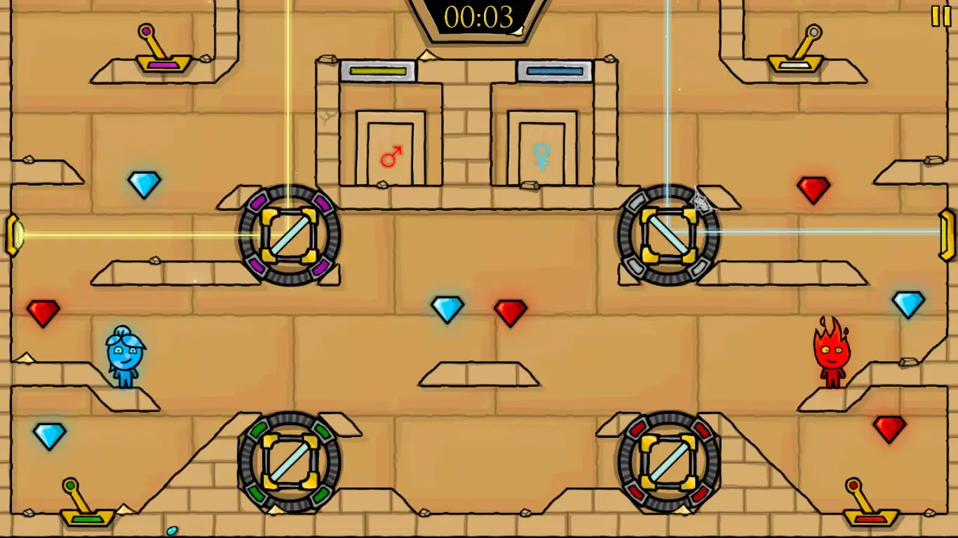 Water girl and Fire boy: Light Temple Adventure screenshot 1
