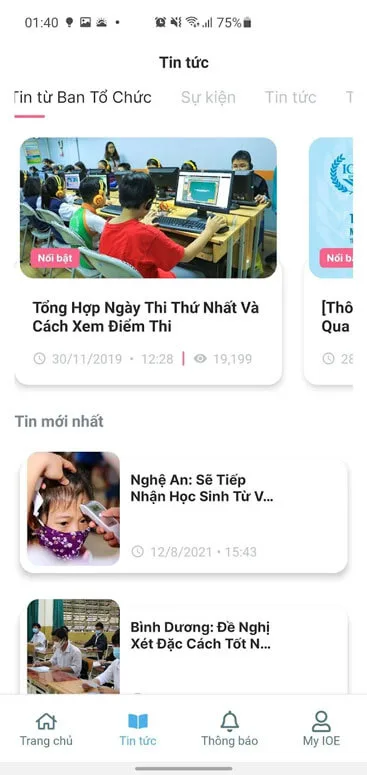 IOE - Thi Tiếng Anh trên mạng screenshot 3
