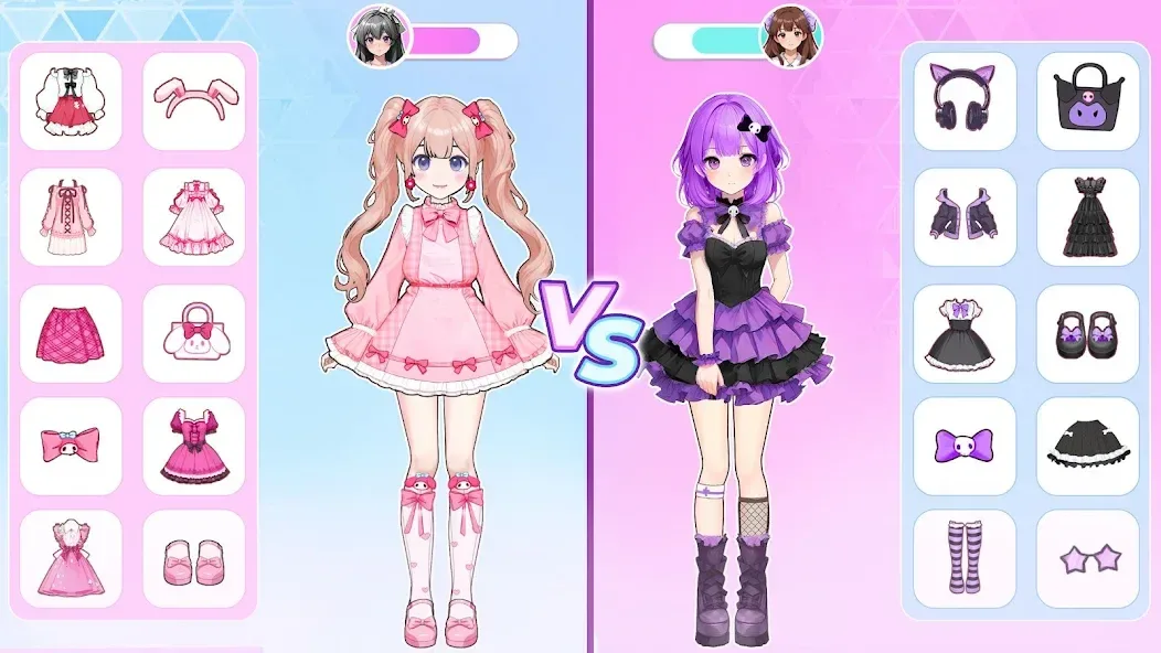 Anime Dress Up and Makeup Game screenshot 2