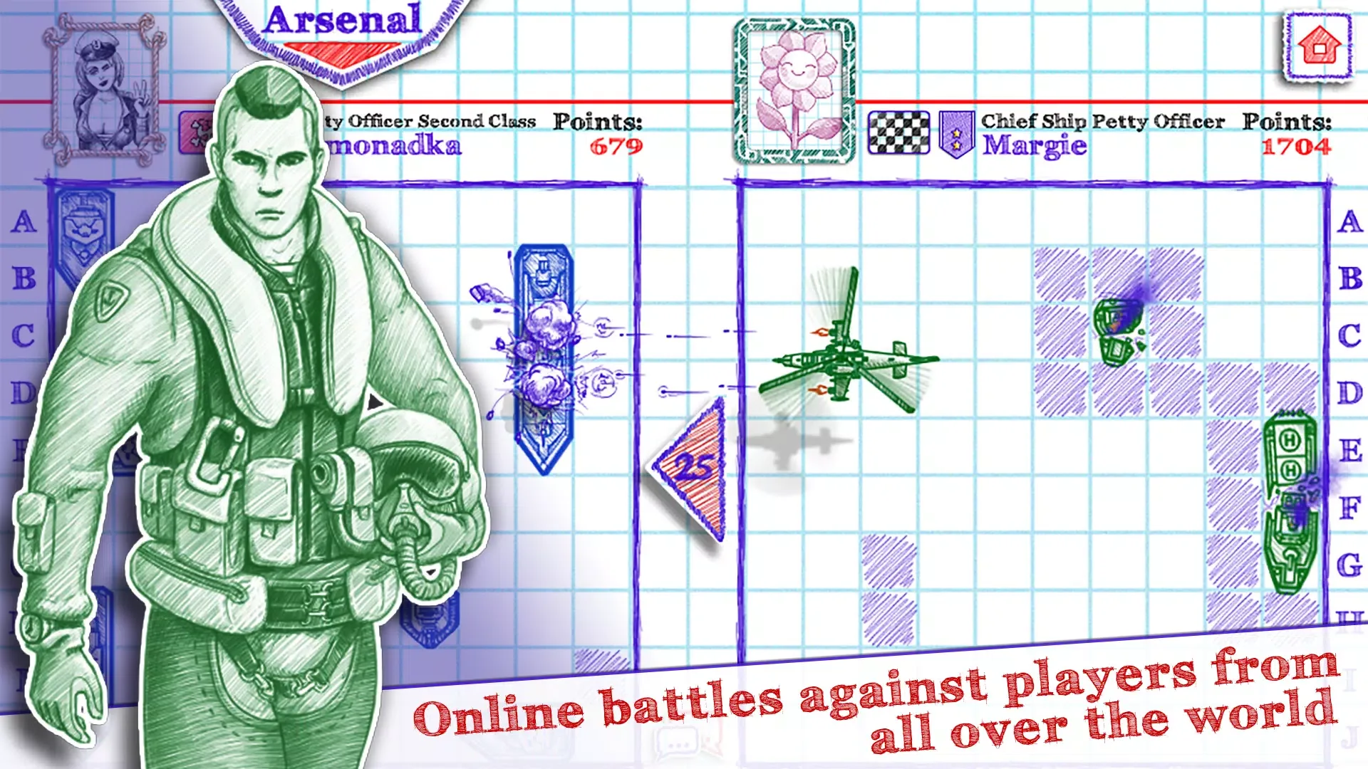 Sea battle 2: Warship Online screenshot 4