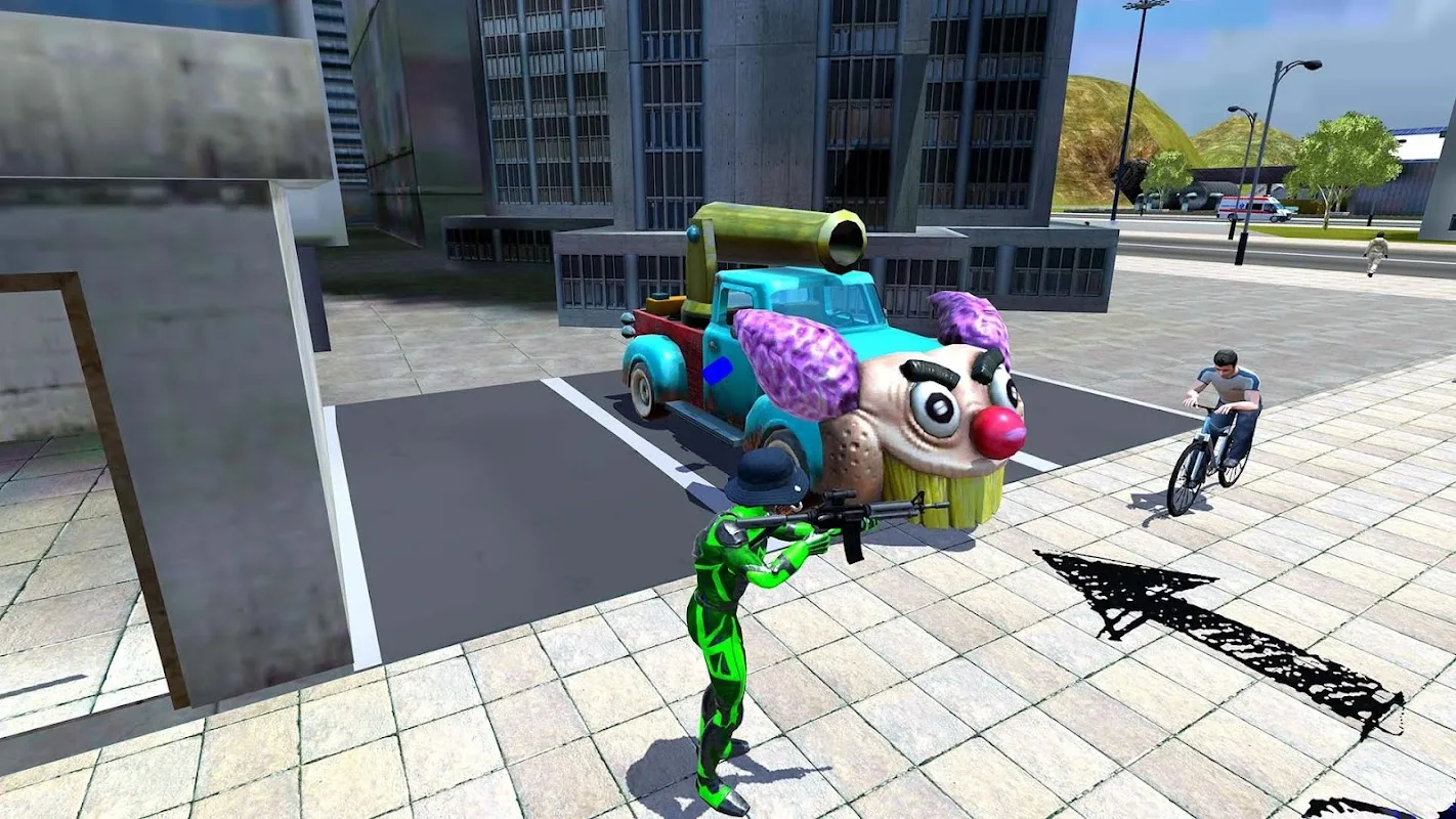 Rope Frog Ninja Hero Car Vegas screenshot 2