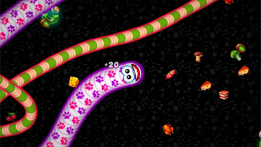 Worms Zone.io screenshot 2