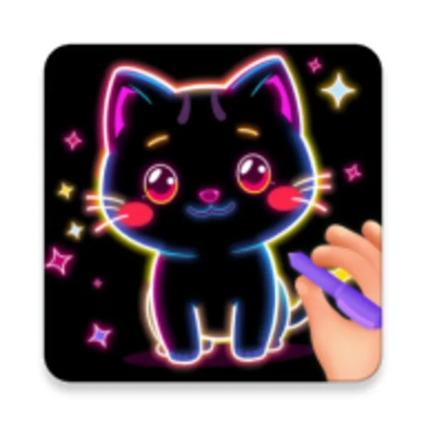 Glow Art Drawing - Doodle App (Android) icon