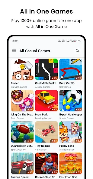 All in one Game, Casual Games screenshot 1