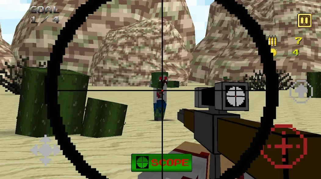 Pixel Sniper 3D screenshot 1