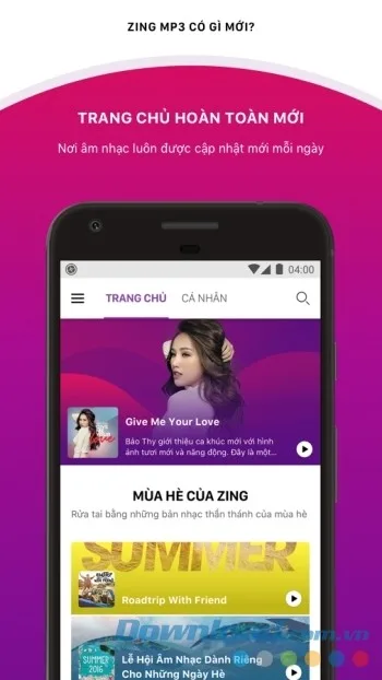 Zing MP3 screenshot 1