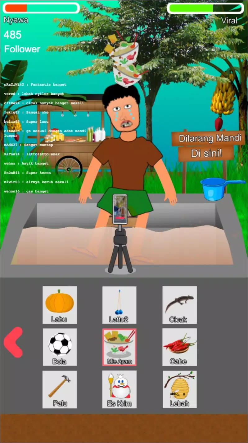 Mandi lumpur viral Simulator screenshot 1