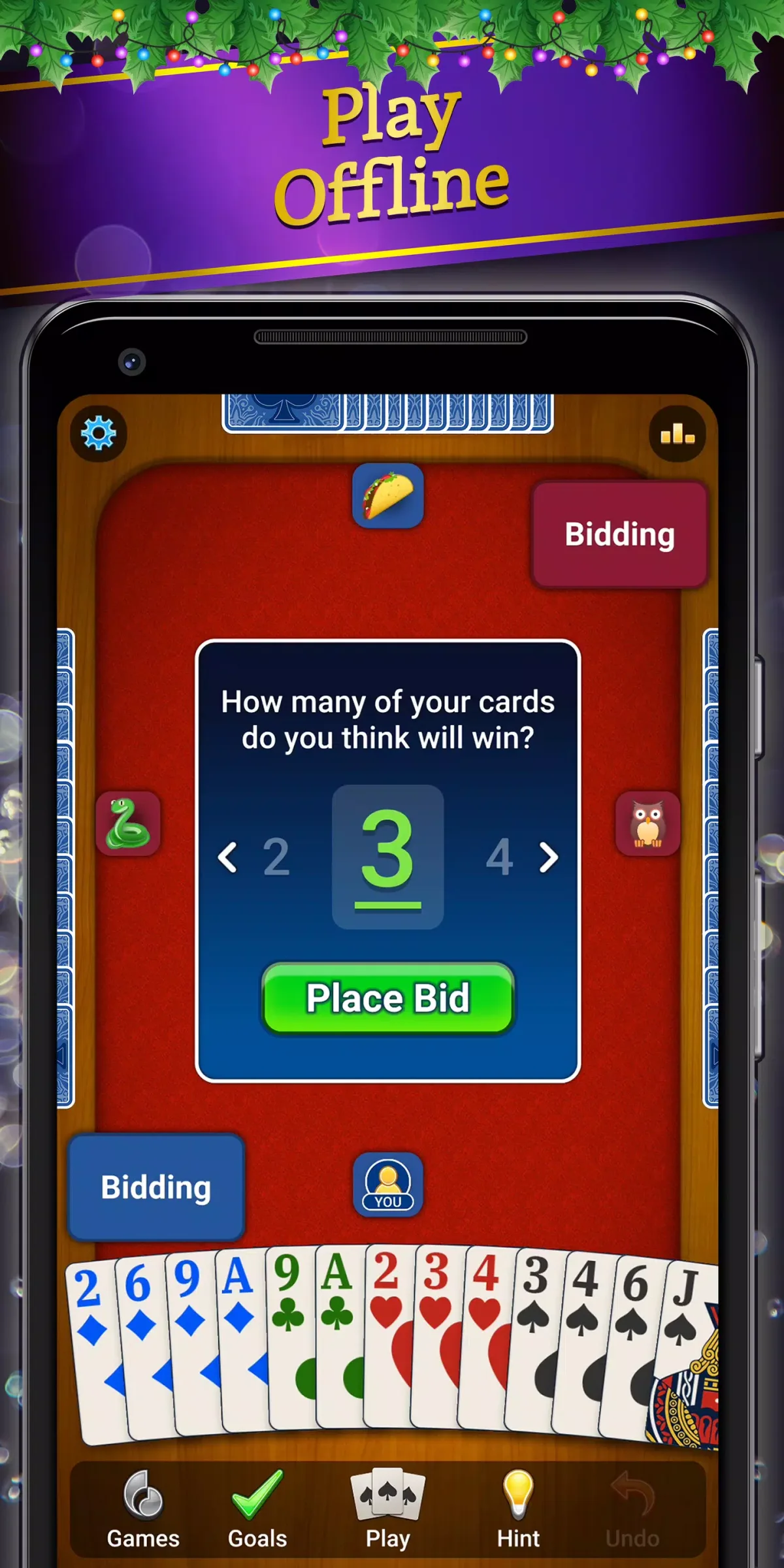 Spades card game online screenshot 4