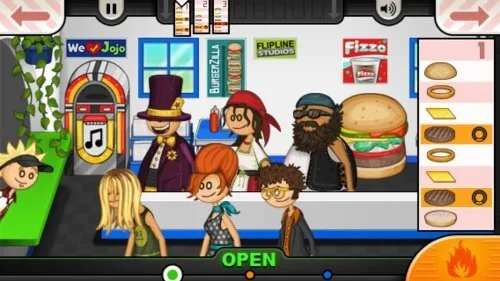 Papa's Burgeria To Go! screenshot 1