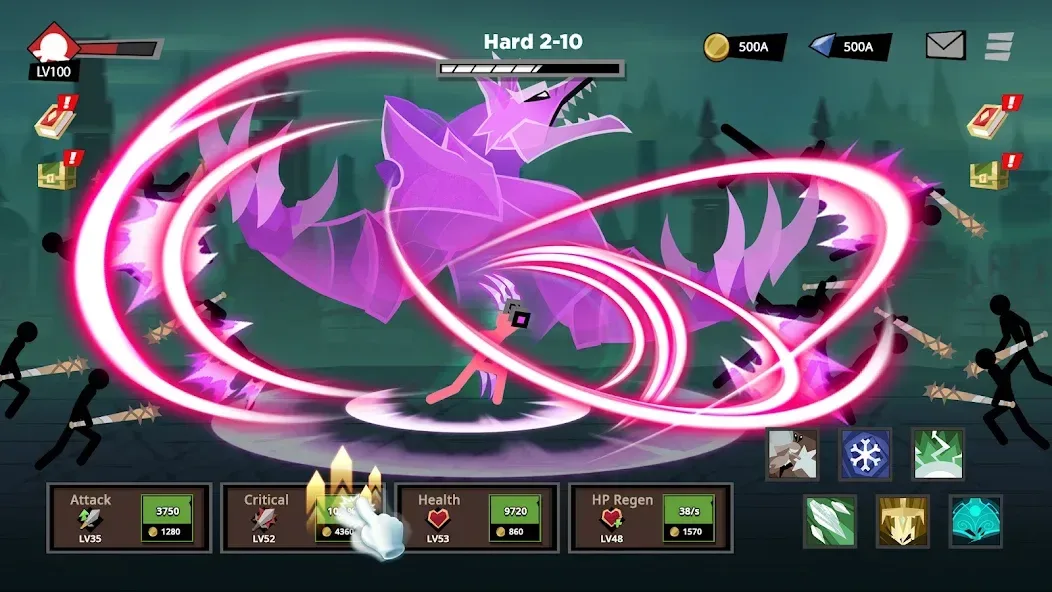 Stickman vs Monster screenshot 5