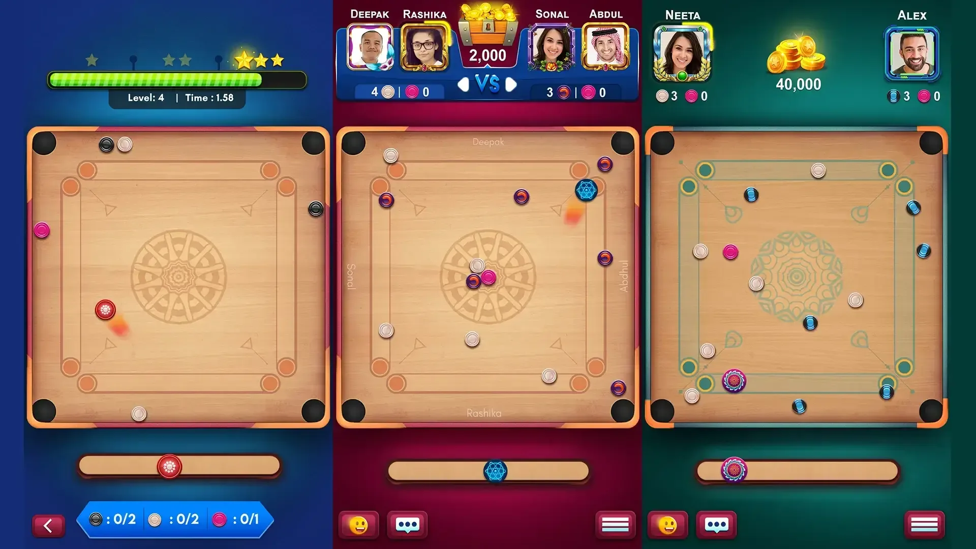 Carrom King screenshot 2