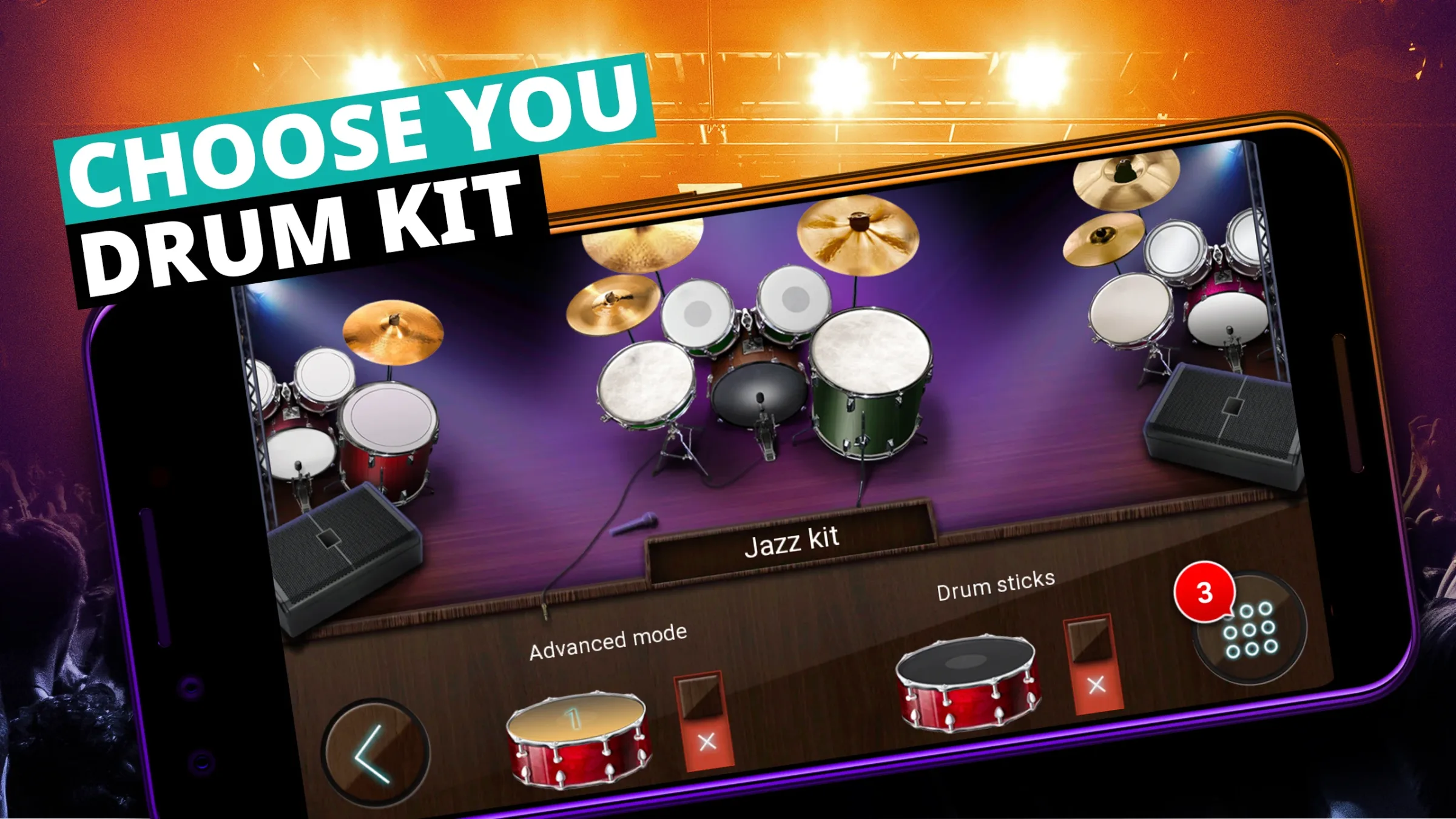 Drum Kit Music Games Simulator screenshot 1