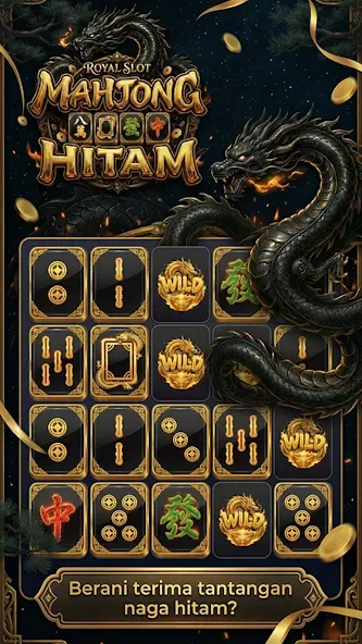 Royal Slots Mahjong Hitam screenshot 1