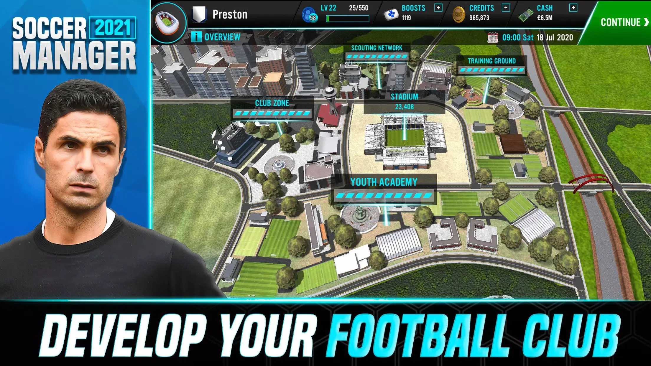 Soccer Manager 2021 - Game Manajemen Sepak Bola screenshot 2