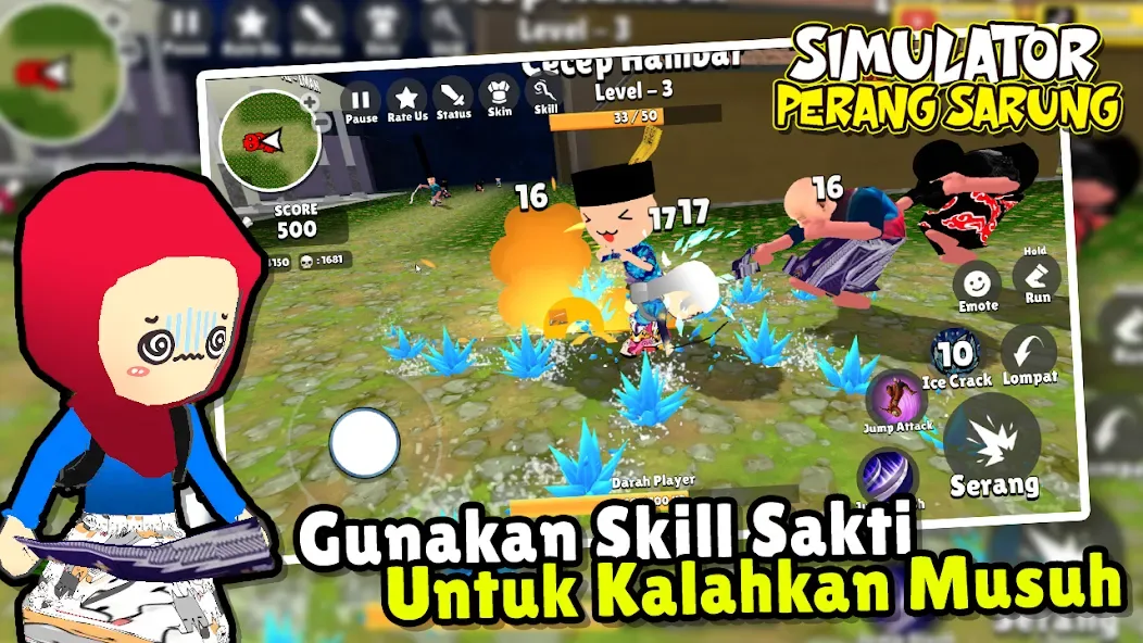 Simulator Perang Sarung 3D screenshot 2