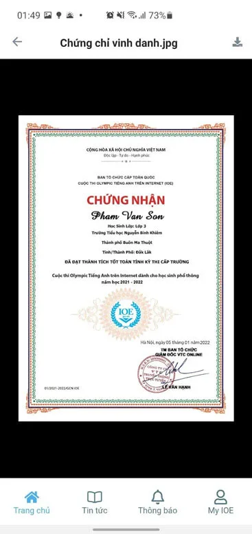 IOE - Thi Tiếng Anh trên mạng screenshot 5