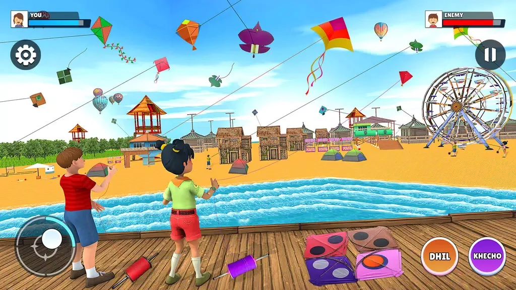 Pipa Combate Kite Flying Games screenshot 1