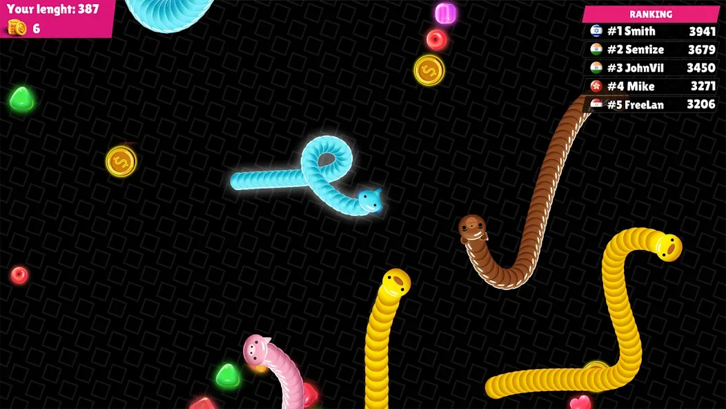 The Snake Slither - Snake Game screenshot 1