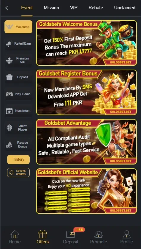 Golds Bet screenshot 4