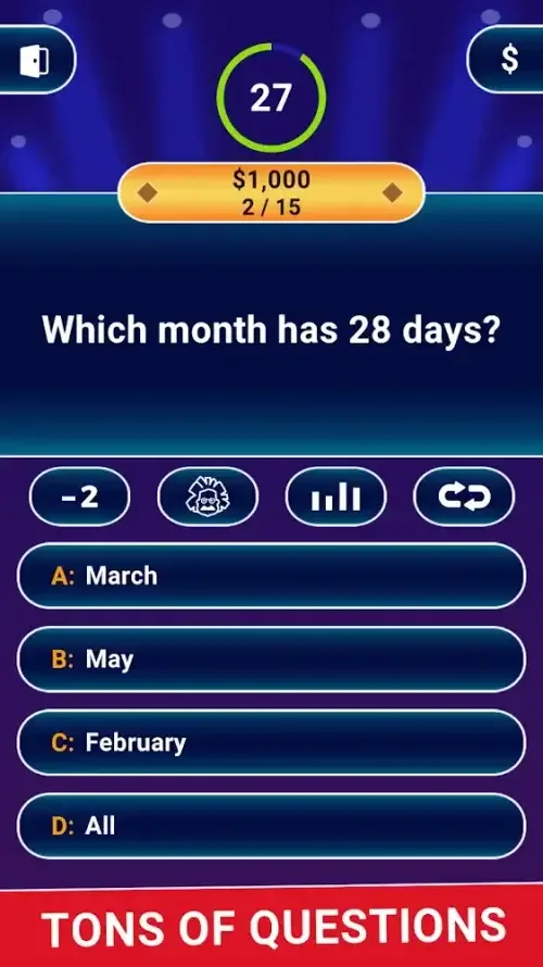 Who Wants To Be A Millionaire screenshot 1