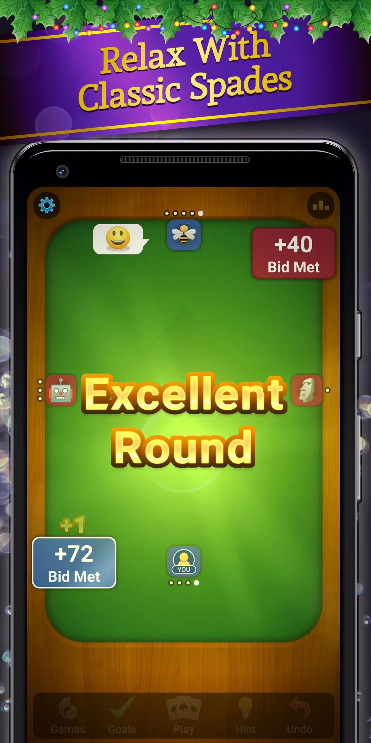 Spades card game online screenshot 5