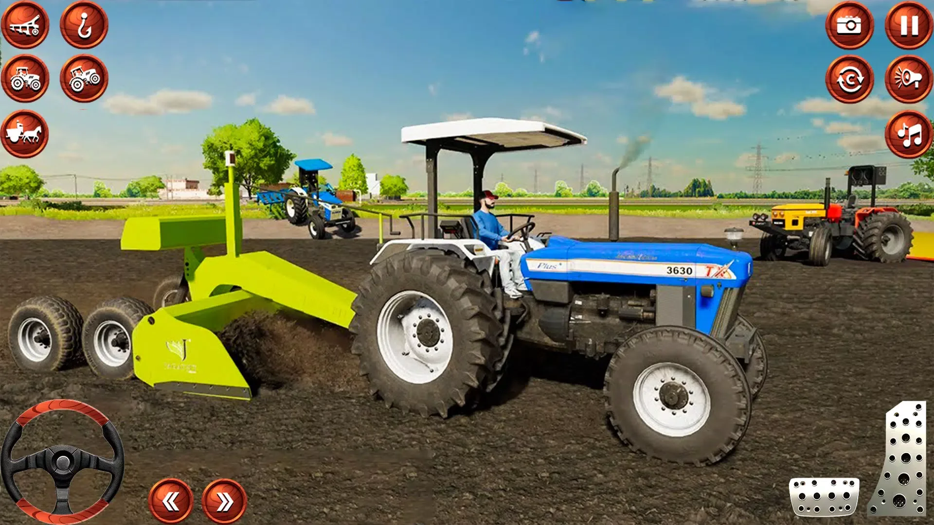 Indian Tractor Tochan Game 3D screenshot 1