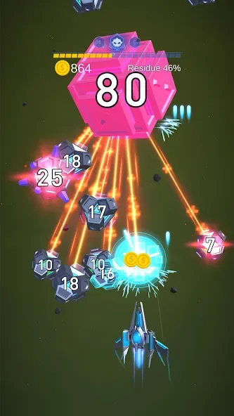 Dust Settle 3D - Galaxy Attack screenshot 3