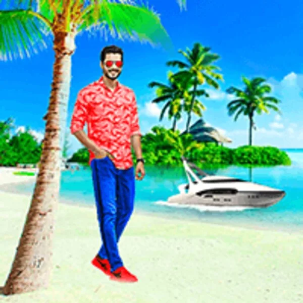 Editor de fotos de playa con marcos marinos (Android) icon