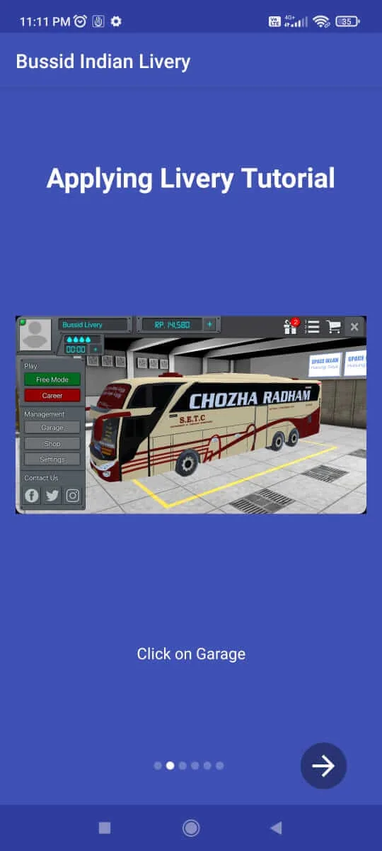 Bussid Indian Livery screenshot 2