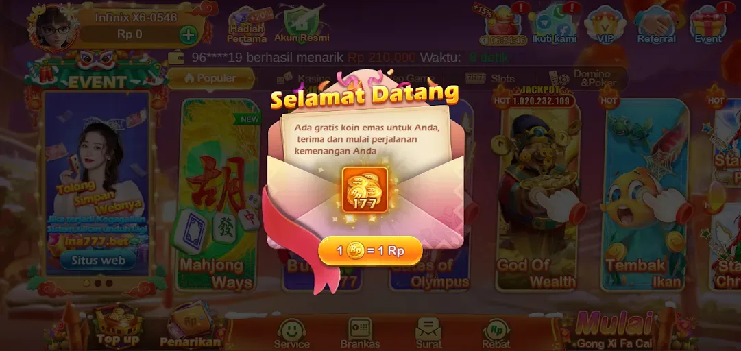 INA777 screenshot 1