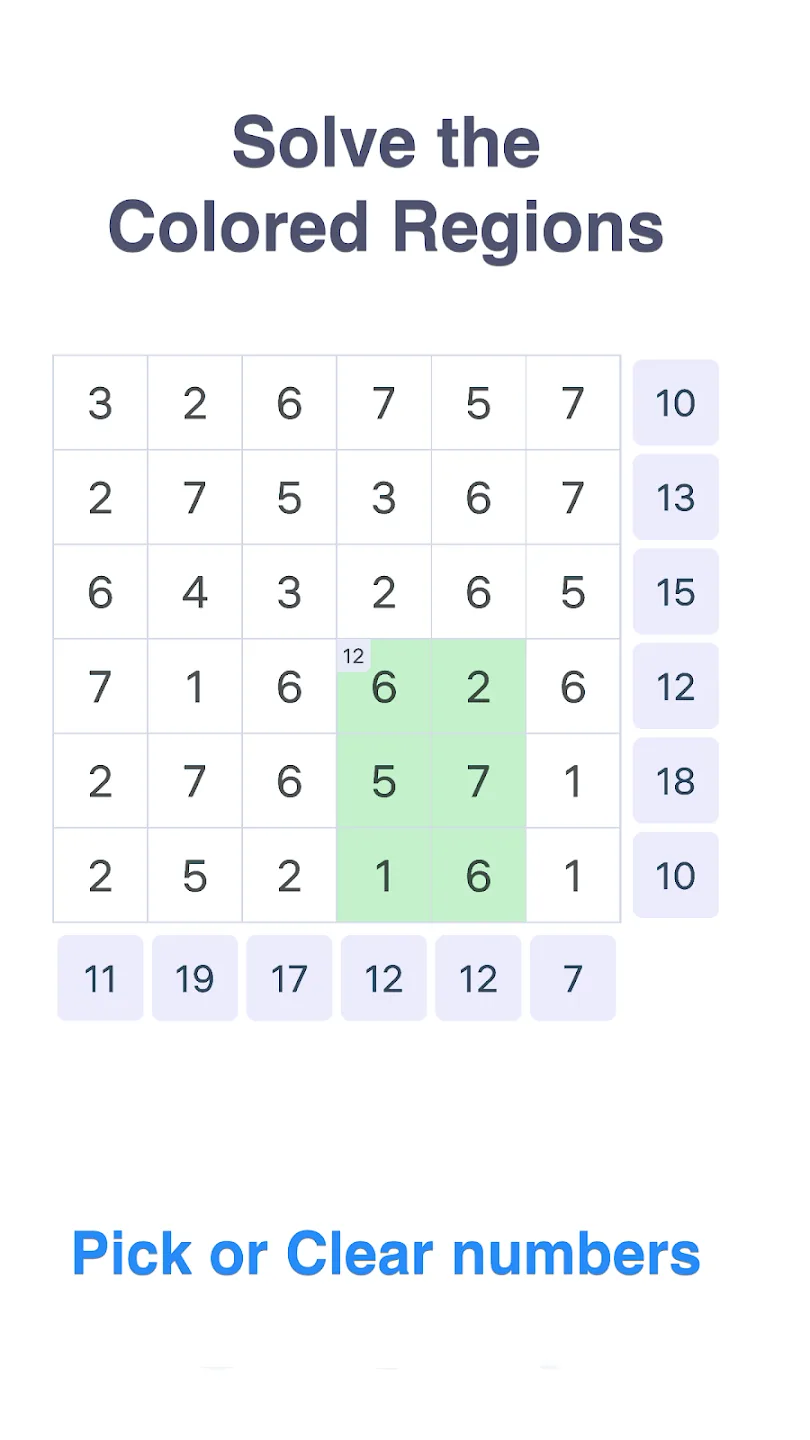 Sumplete screenshot 1