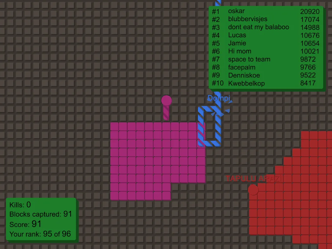 Splix.io screenshot 2
