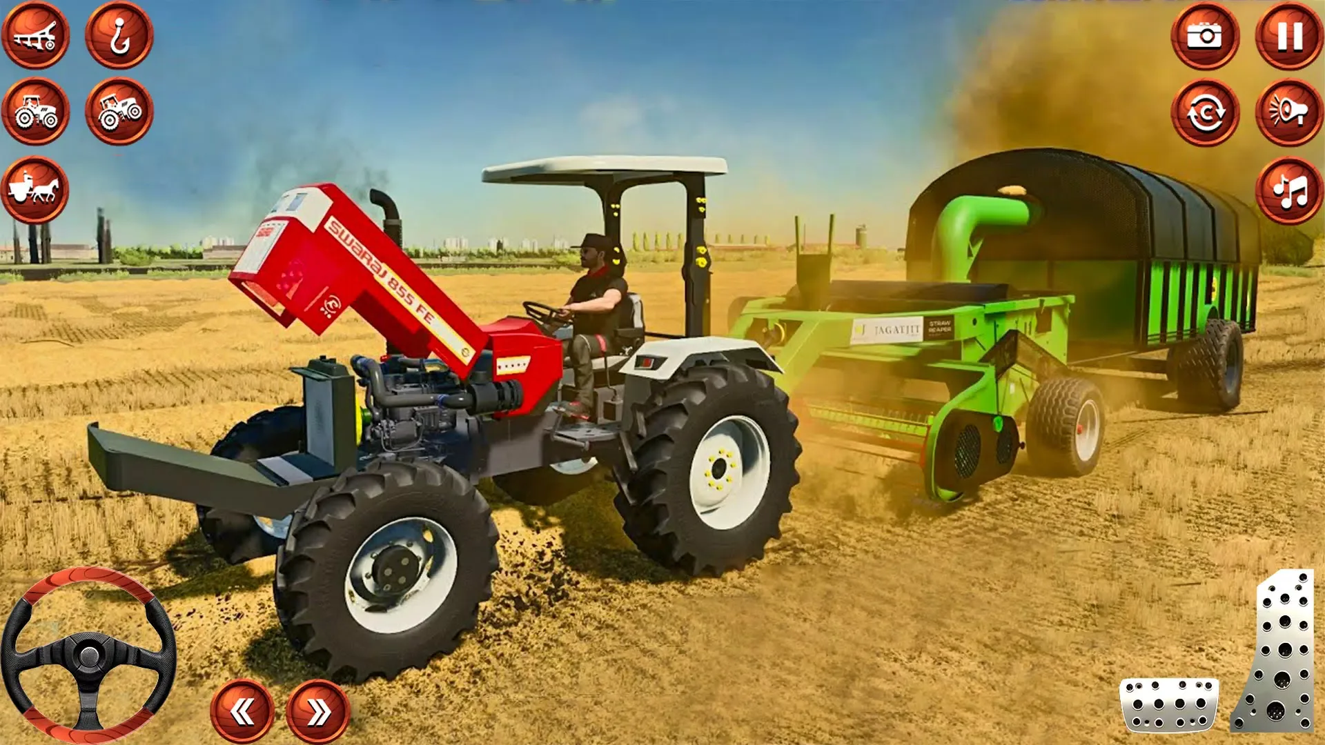 Indian Tractor Tochan Game 3D screenshot 3