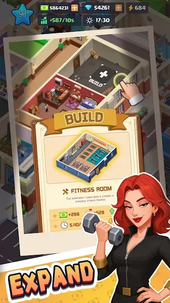 Idle Apartment Tycoon Mod screenshot 2